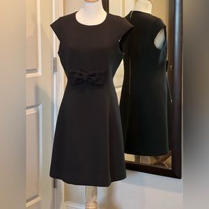 Kate Spade - timeless LBD with bow - black - size 10 - nwot